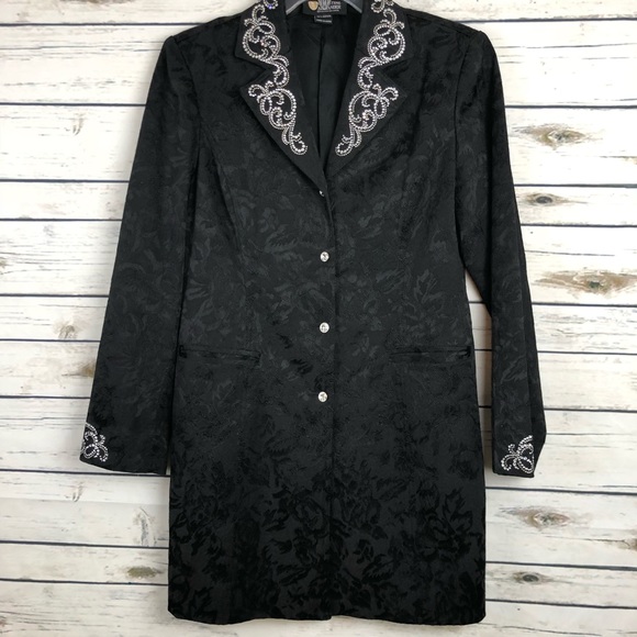 black sequin jacket ladies